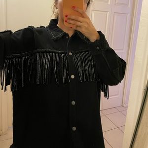 SHINY FRINGE JACKET